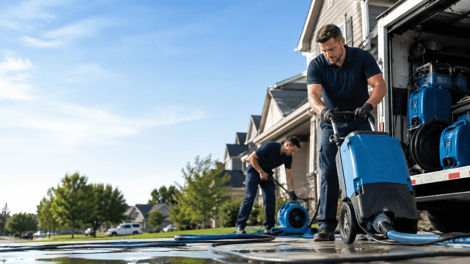 Dehumidification being performed in Aquashicola, PA